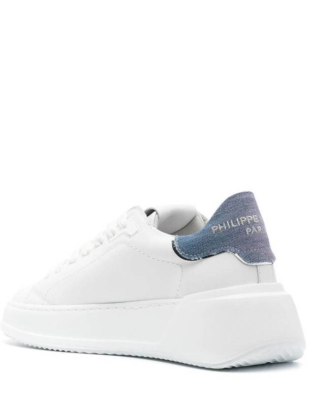 Tres Temple Leather Low Top Sneakers White - PHILIPPE MODEL - BALAAN 4