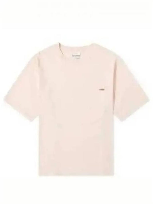 Crew Neck Short Sleeve T-Shirt Powder Pink - ACNE STUDIOS - BALAAN 2