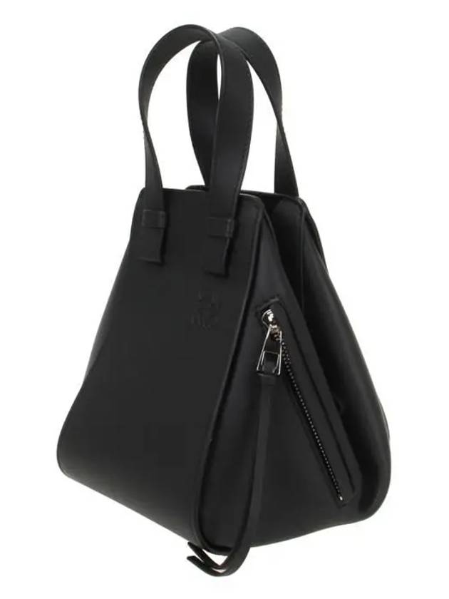 Hammock Compact Classic Calfskin Tote Bag Black - LOEWE - BALAAN 3