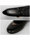 Prada Triangle Logo Nappa Leather Mary Jane Flat Shoes Black - PRADA - BALAAN 5