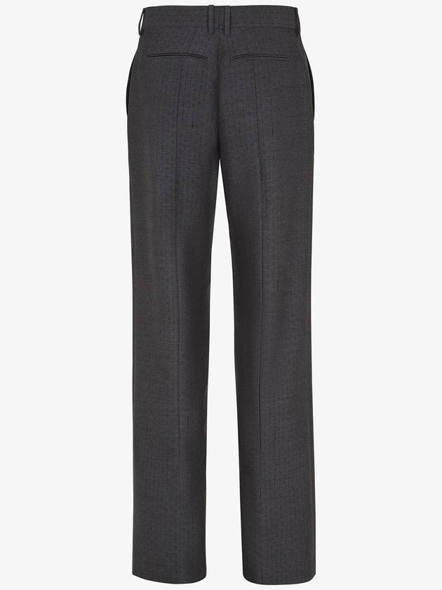 Fendi Trousers Grey - FENDI - BALAAN 3