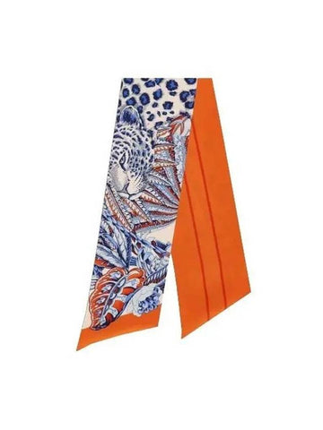 Animalier Print Silk Scarf Orange - SALVATORE FERRAGAMO - BALAAN 1