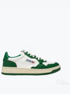 Women's Medalist Green Tab Leather Low Top Sneakers White - AUTRY - BALAAN 2