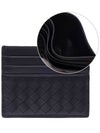 Intrecciato Weaving Card Wallet Navy - BOTTEGA VENETA - BALAAN 3