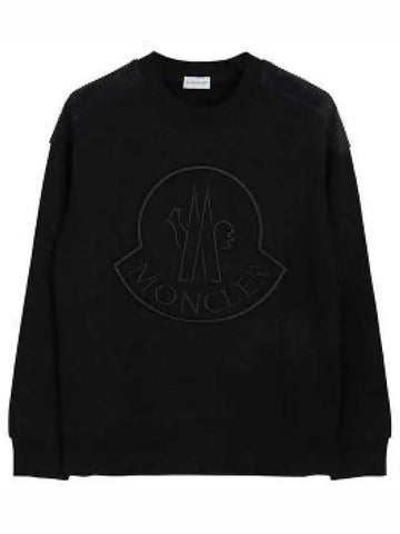 8G00042 899U5 999 Embroidered Logo Sweatshirt - MONCLER - BALAAN 1