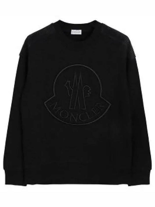 8G00042 899U5 999 Embroidered Logo Sweatshirt - MONCLER - BALAAN 1