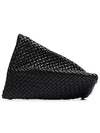 Intrecciato Clutch Bag Black - BOTTEGA VENETA - BALAAN 1