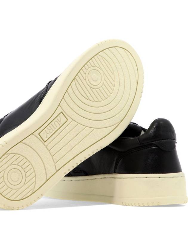 Women's Medalist Goatskin Low Top Sneakers Black - AUTRY - BALAAN 7