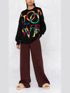 Rainbow Love Logo Knit Top Black - LOEWE - BALAAN 5