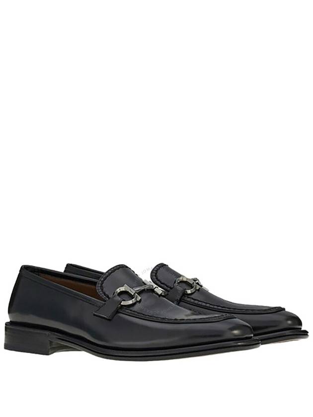 Salvatore Gancini Ornament Moccasin Loafers Black - SALVATORE FERRAGAMO - BALAAN 3