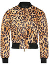 leopard print bomber jacket - DSQUARED2 - BALAAN 5