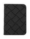 Intrecciato Flap Card Wallet Black - BOTTEGA VENETA - BALAAN 3