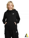 Sportswear Club Fleece Funnel-Neck Hoodie Black - NIKE - BALAAN 2