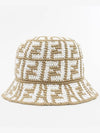 FF Motif Crochet Bucket Hat Beige - FENDI - BALAAN 2