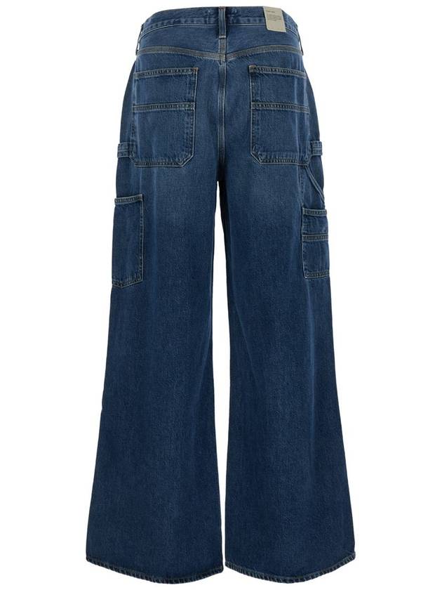 Denim Straight Pants A643 1463 DRKN BLUE - AGOLDE - BALAAN 3