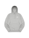 Club Fleece Pullover Hoodie Grey - NIKE - BALAAN 1