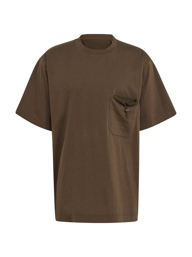 Classic Pocket Short Sleeve T-Shirt Khaki - Y-3 - BALAAN 1