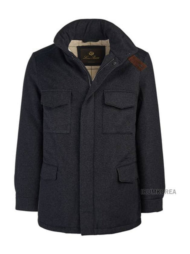 Traveller Cashmere Zip Up Jacket Navy Blue - LORO PIANA - BALAAN 1