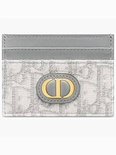 30 Montaine 5 Slot Oblique Jacquard Card Wallet Grey - DIOR - BALAAN 2