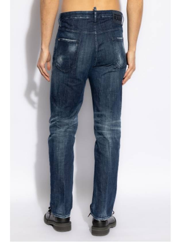 Milky Way Wash Denim Jeans Navy - DSQUARED2 - BALAAN 4