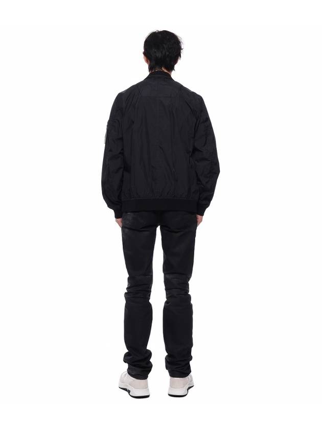 Garment Dyed Crinkle Reps R Nylon Jacket Black - STONE ISLAND - BALAAN 6