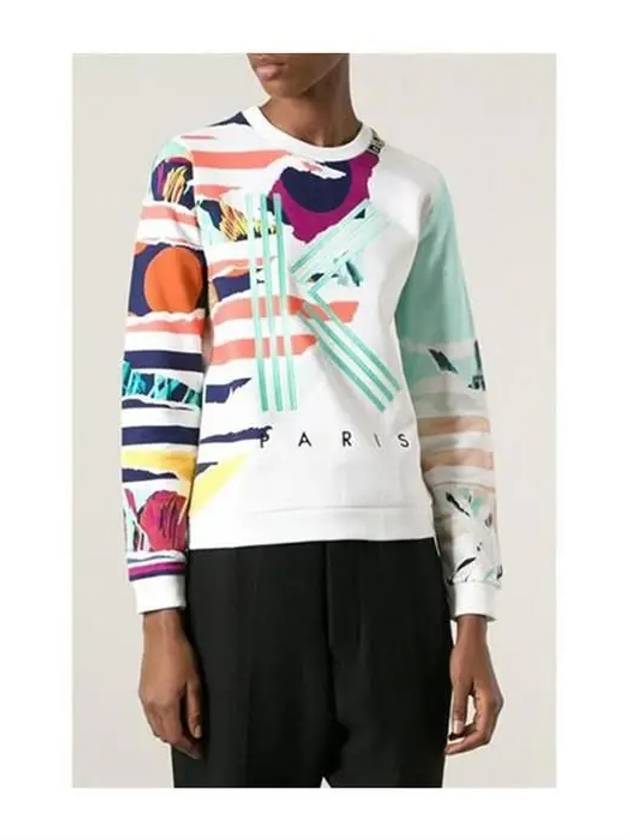 Women's color printed long sleeve tshirt 2sw733 - KENZO - BALAAN 3