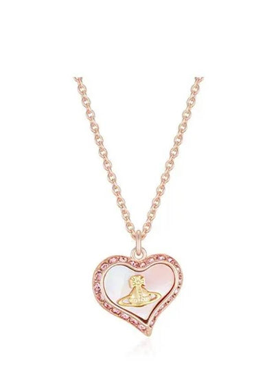 Petra Heart Logo Necklace Rose - VIVIENNE WESTWOOD - BALAAN 2