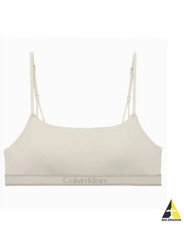 UNDERWEAR Women s Tonal Logo Cotton AF Lightly Lined Bralette QF7943ADJB1 - CALVIN KLEIN - BALAAN 1