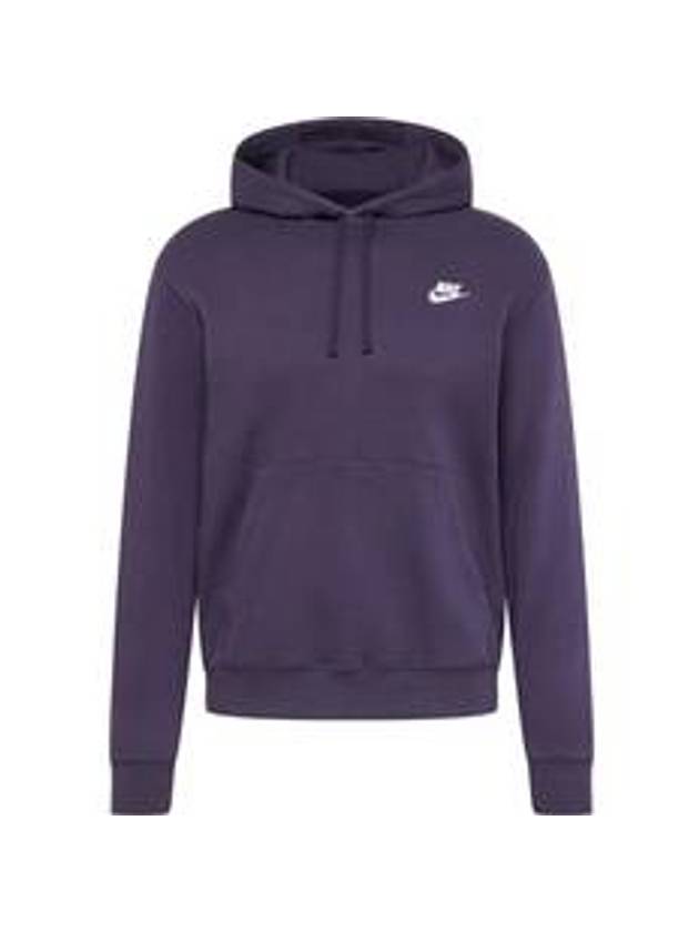 NSW Club Fleece Hoodie Purple - NIKE - BALAAN 1