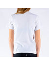 Women's Double Heart Short Sleeve TShirt White P1T223 - COMME DES GARCONS - BALAAN 3