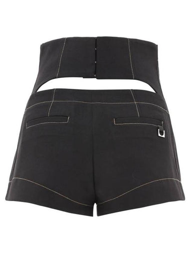 Le Short Areia High Waisted Mini Shorts Black - JACQUEMUS - BALAAN 1