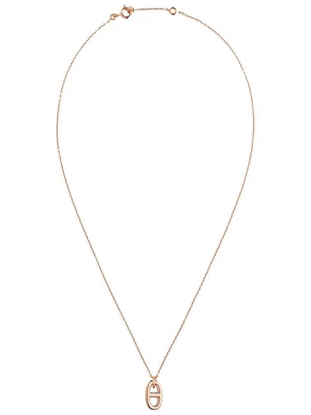Small blue stone rose gold necklace H108615B 00 - HERMES - BALAAN 2