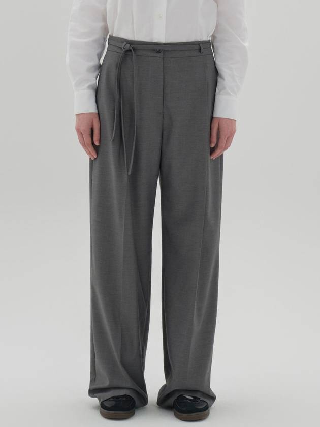 classic strap pants gray - JUN BY JUN K - BALAAN 1