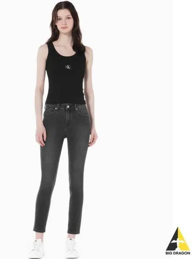 JEANS Women s Black High Rise Skinny Fit Ankle 37 5 Functional Denim J223369 1BY - CALVIN KLEIN - BALAAN 1