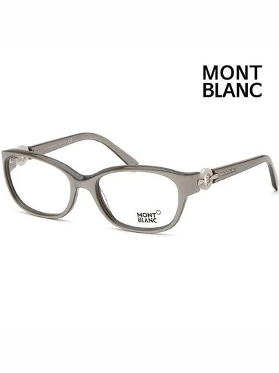 Eyewear Square Frame Eyeglasses Grey - MONTBLANC - BALAAN 2