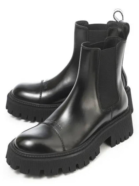 Tractor Leather Chelsea Boots Black - BALENCIAGA - BALAAN 2