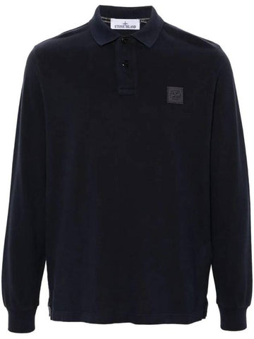 Compass Patch Polo Shirt Navy - STONE ISLAND - BALAAN 1