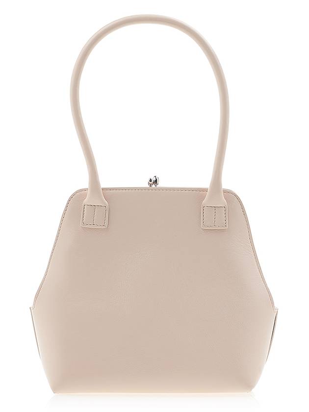 Gogi Frame Square Calf Leather Tote Bag Pink - JIL SANDER - BALAAN 4