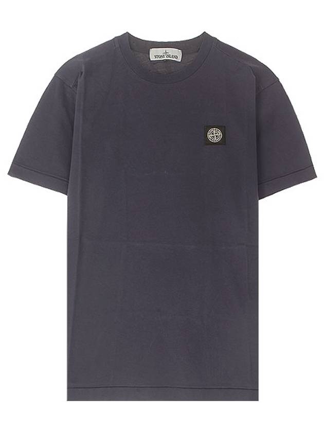 Men's Waffen Logo Patch Short Sleeve T-Shirt Marine Blue - STONE ISLAND - BALAAN 2