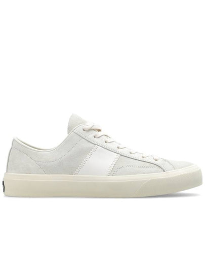 Suede Low Top Sneakers Marble Cream - TOM FORD - BALAAN 2