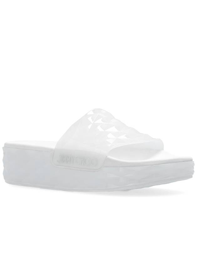 Jimmy Choo ‘Diamond’ Platform Slides, Women's, White - JIMMY CHOO - BALAAN 4