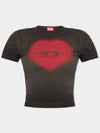 T ELE Logo Fade Cotton Short-Sleeved T-Shirt Black - DIESEL - BALAAN 2