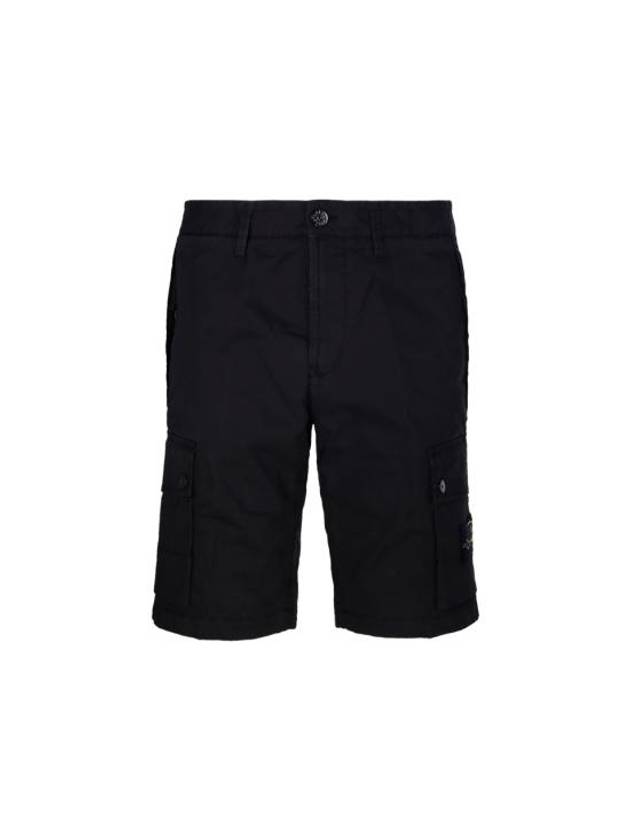 Wappen Cargo Bermuda Shorts Black - STONE ISLAND - BALAAN 1