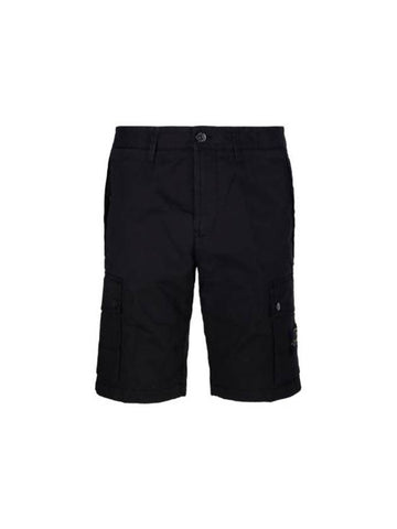 Wappen Cargo Bermuda Shorts Black - STONE ISLAND - BALAAN 1