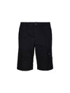 Wappen Cargo Bermuda Shorts Black - STONE ISLAND - BALAAN 1