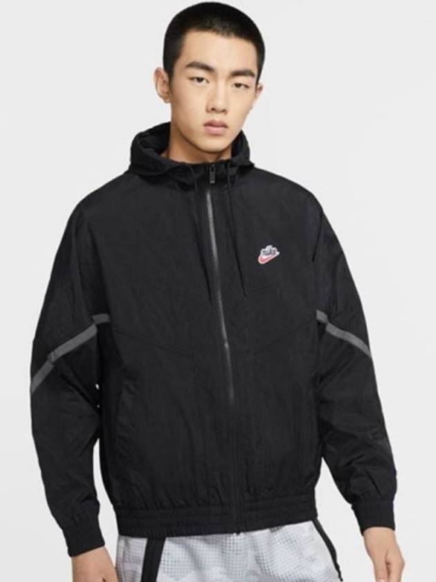 Windrunner Hooded Jacket Black - NIKE - BALAAN 2