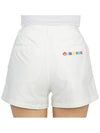 Women's Triple Rain Jersey Shorts White - HORN GARMENT - BALAAN 8