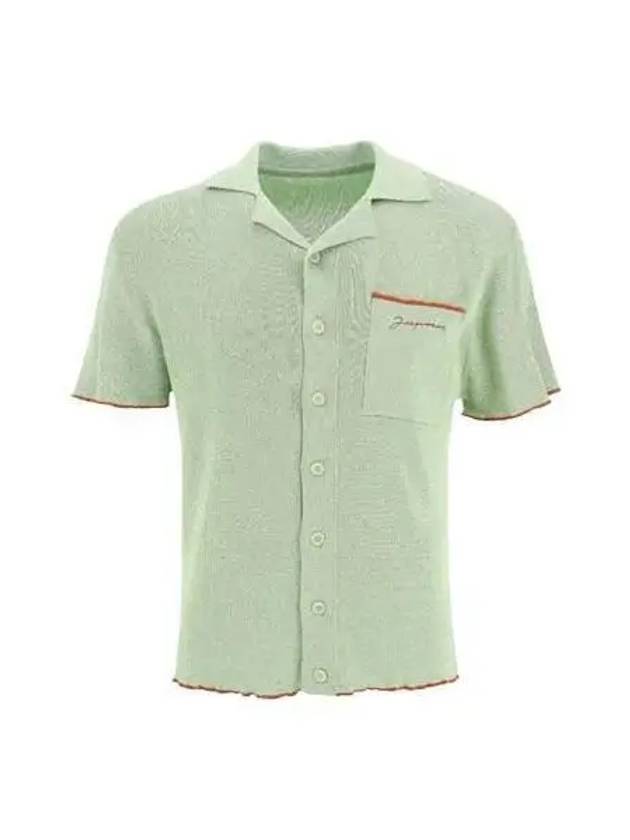 Jacquemus La Mile Prata Short Sleeve Green 235KN113 2256 - JACQUEMUS - BALAAN 1