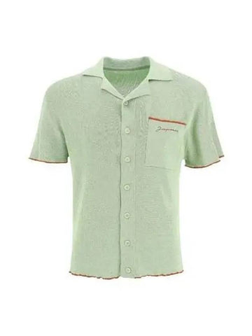 Jacquemus La Mile Prata Short Sleeve Green 235KN113 2256 - JACQUEMUS - BALAAN 1