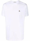 Chest ORB Logo Short Sleeve T-Shirt White - VIVIENNE WESTWOOD - BALAAN 2